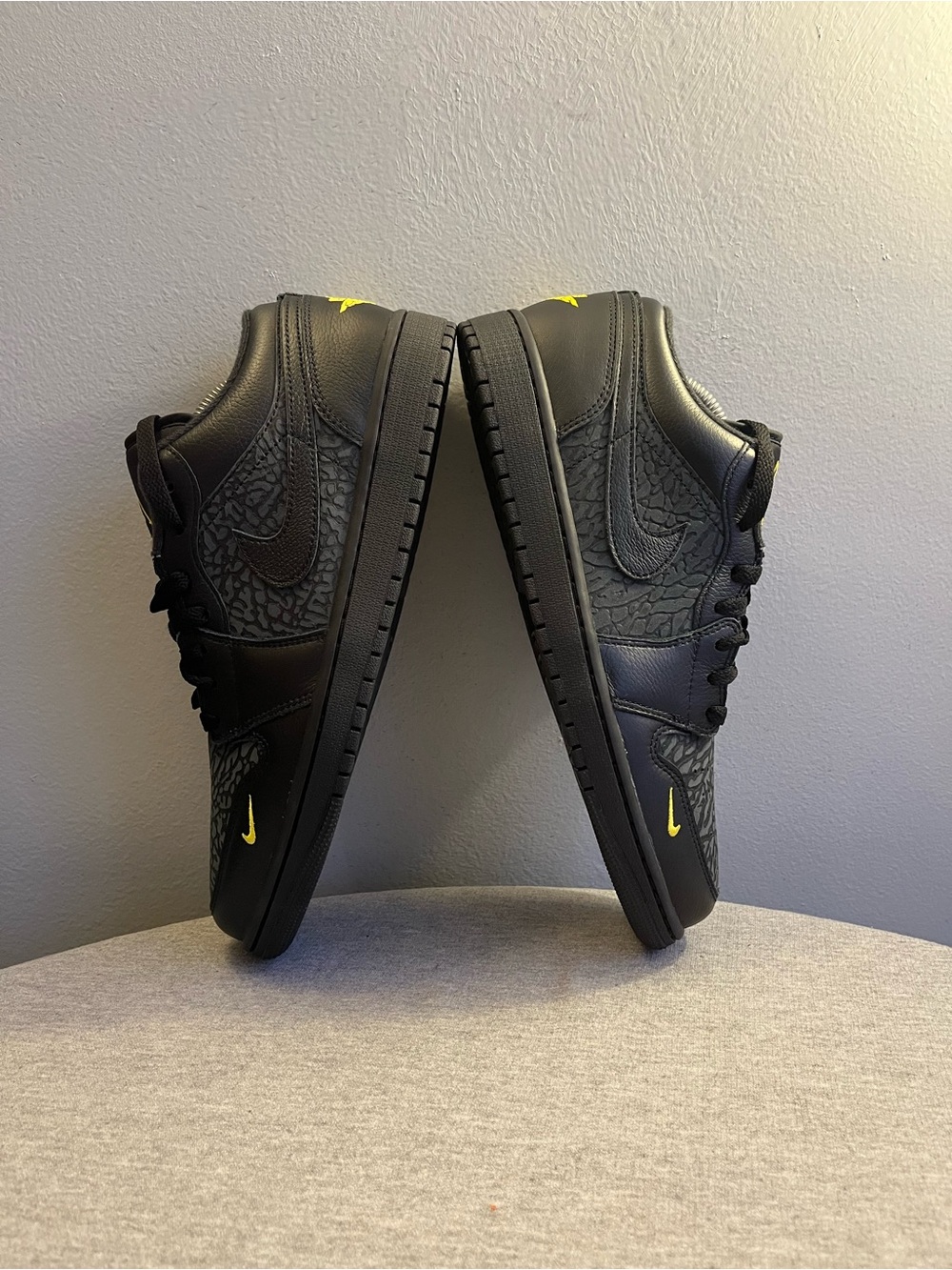 Nike Air Jordan 1 Low SE Black Anthracite Yellow Men’s Shoe Size 10 IM6568-010 - Picture 7 of 12